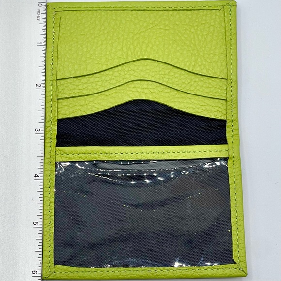 NWOT SLIM-FOLD LEATHER WALLET IN FUN POP COLORS, PERFECT FOR CASH/CARDS, MEXICAN - Picture 8 of 9